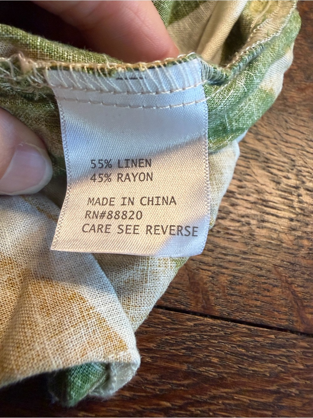 NWT Rachel Zoe Green Tropical Monstera Leaf Linen Rayon Wide Leg Pants L - Picture 4 of 6